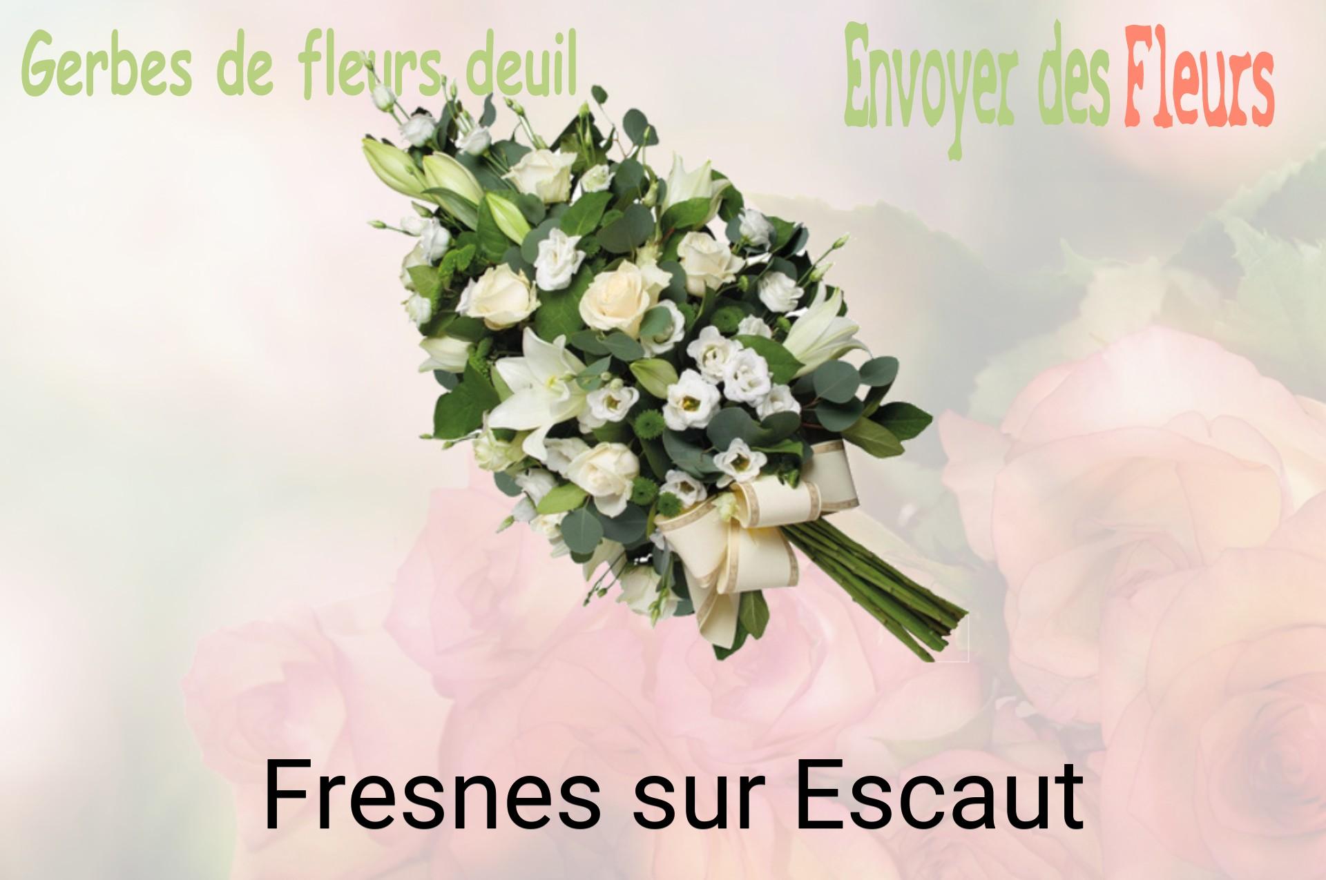 Gerbe de fleurs de deuil livrée à Fresnes-sur-Escaut